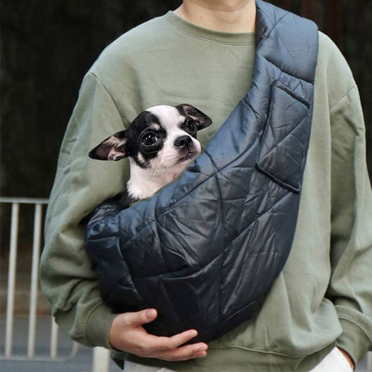 Sac en bandoulière pour chien - Lapattedorée