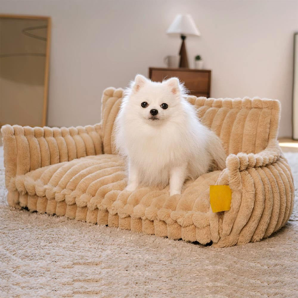 Grand lit orthopédique lavable et moelleux pour chien