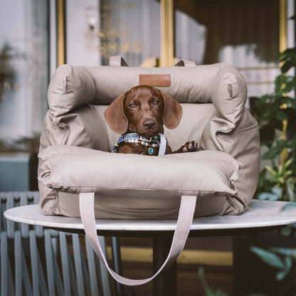 panier pour chien en similicuir pour siège auto