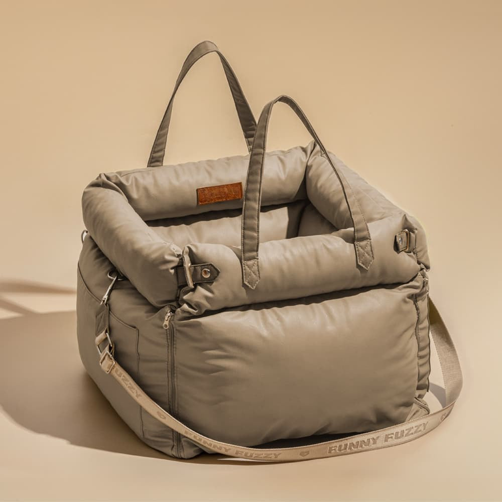 panier pour chien en similicuir pour siège auto