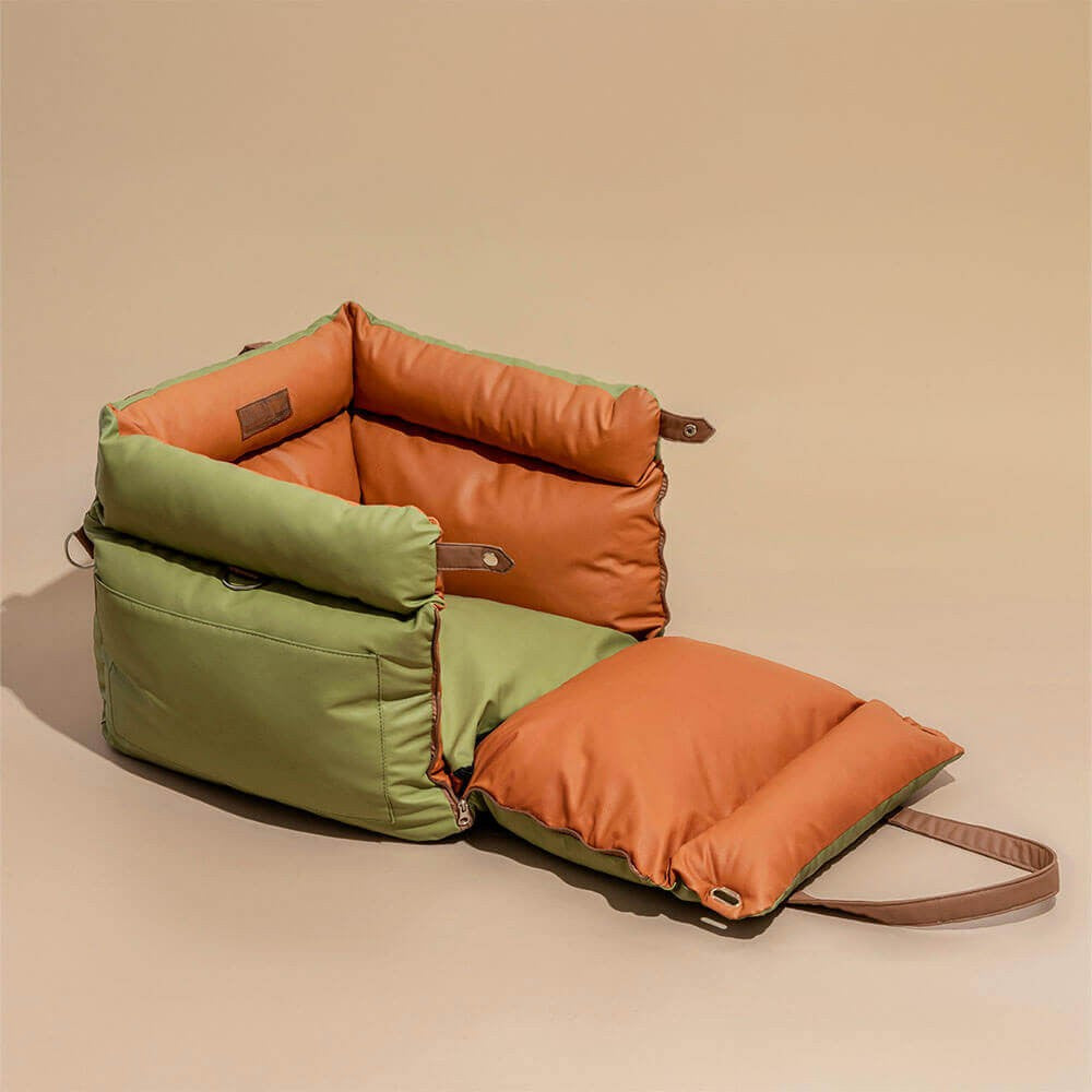 panier pour chien en similicuir pour siège auto