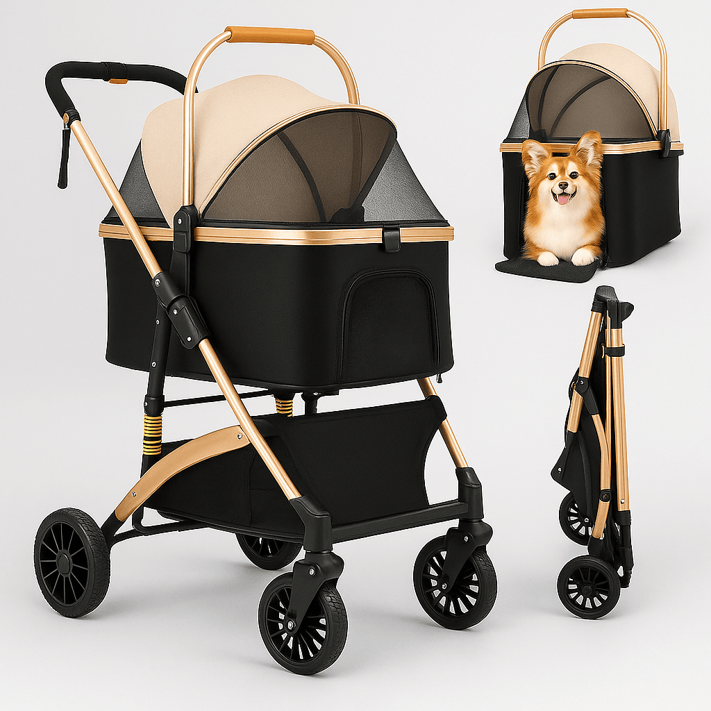 Poussette pour chien - LaPattedorée