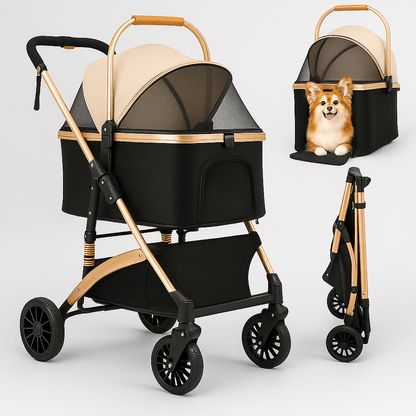 Poussette pour chien - LaPattedorée