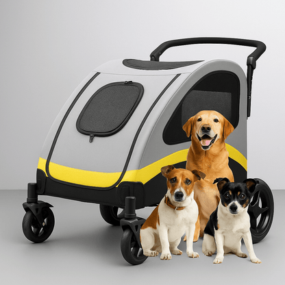 Poussette pour grand chien - Lapattedorée