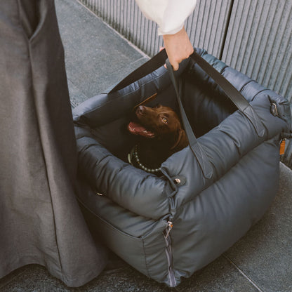 panier pour chien en similicuir pour siège auto