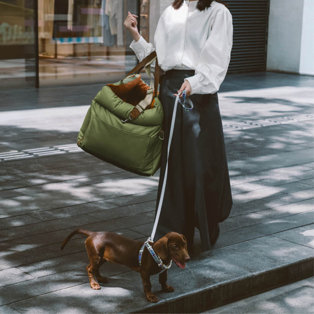 panier pour chien en similicuir pour siège auto