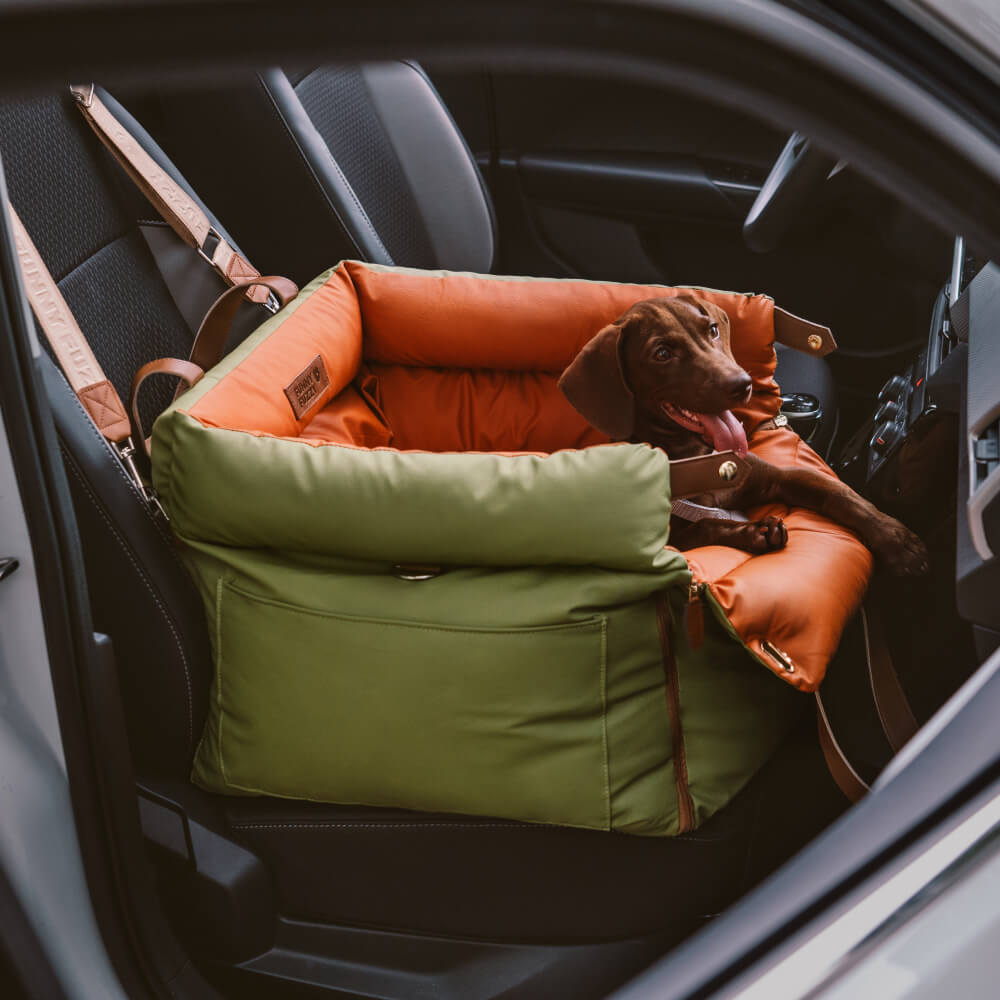 panier pour chien en similicuir pour siège auto