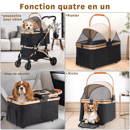 Poussette pour chien - LaPattedorée