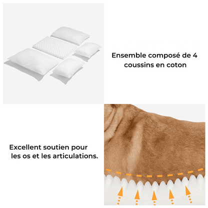 canapé pour chien orthopédique - Lapattedorée 