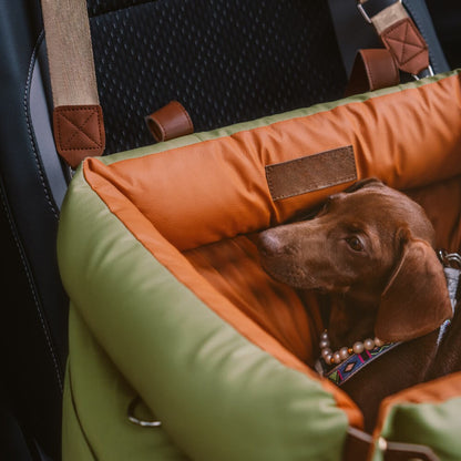 panier pour chien en similicuir pour siège auto