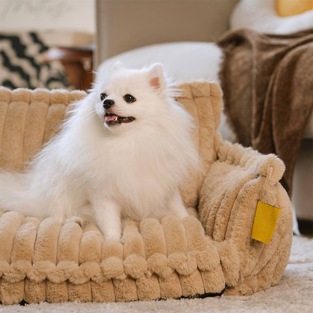 Grand lit orthopédique lavable et moelleux pour chien