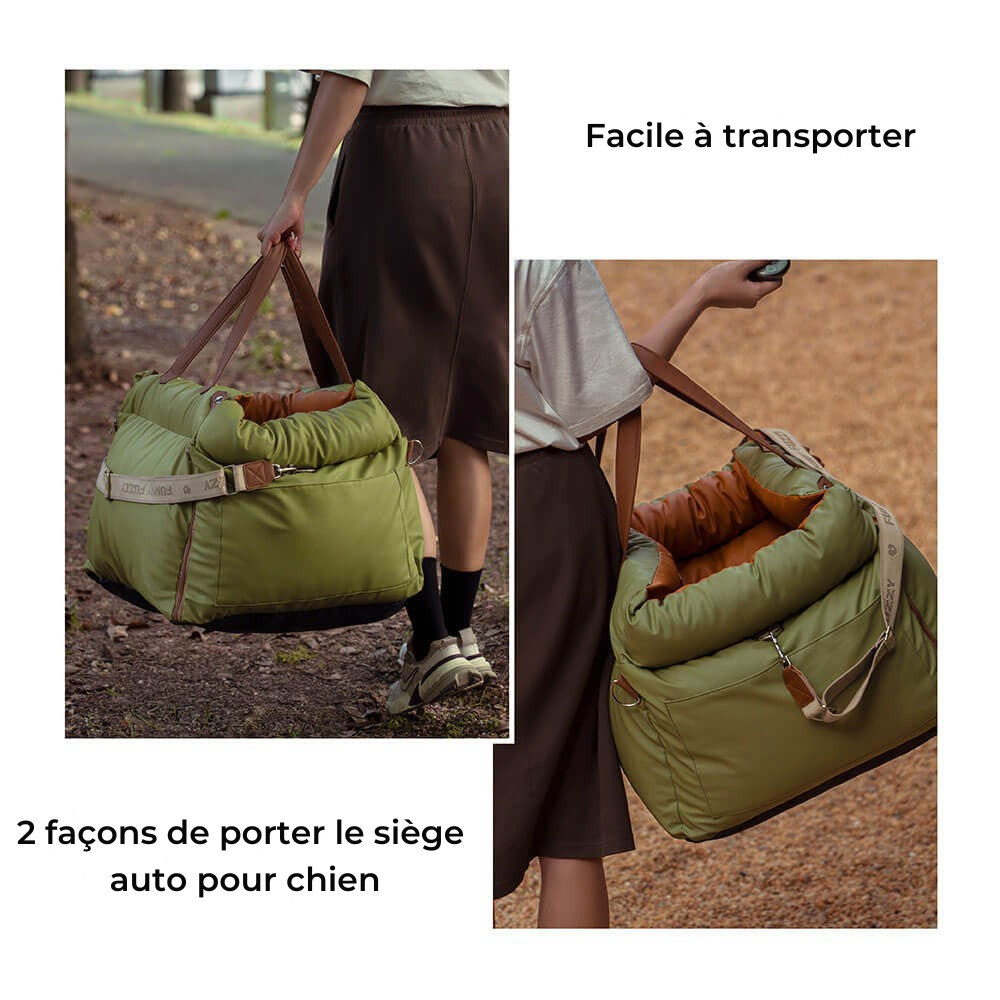 panier pour chien en similicuir pour siège auto