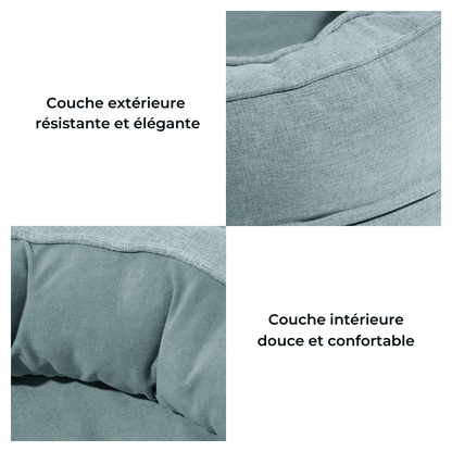 Panier pour chien orthopédique en forme de beignet - Lapattedorée