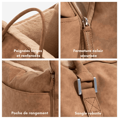 Siège auto pour chien moelleux - Lapattedorée