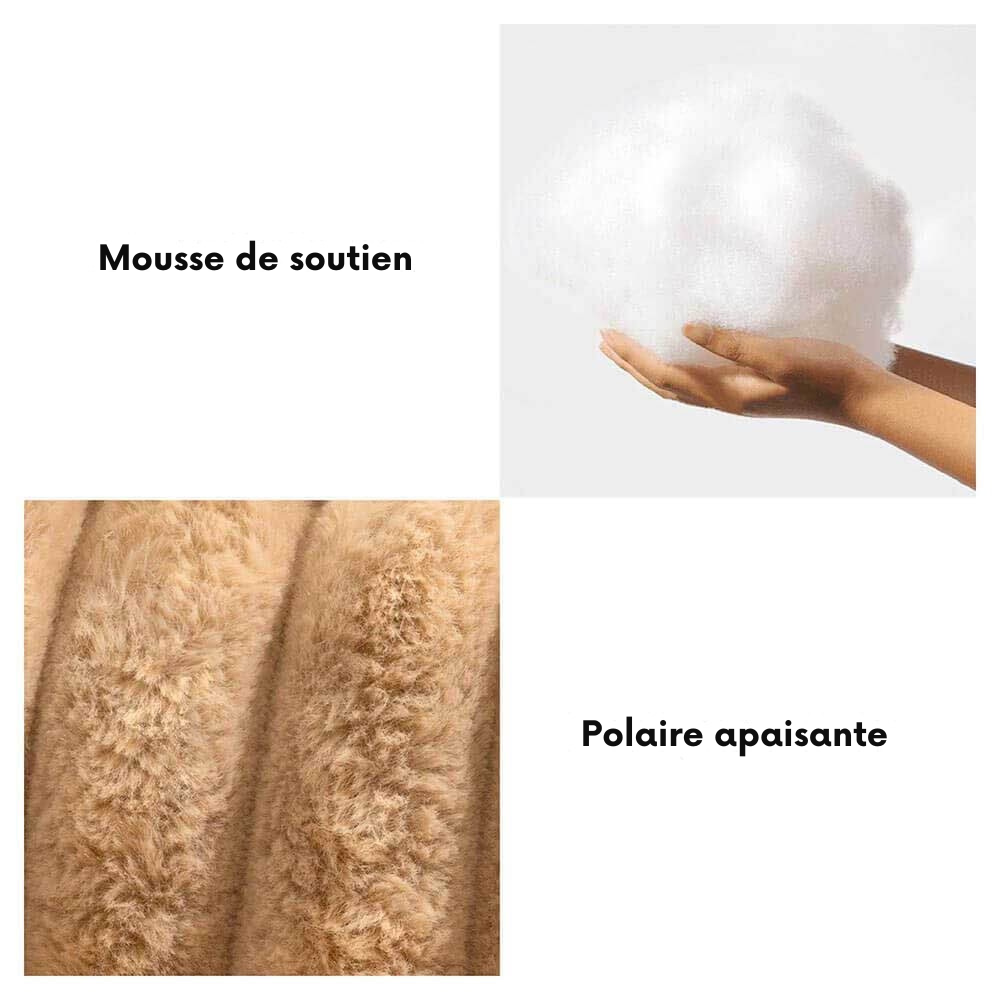Grand lit orthopédique lavable et moelleux pour chien